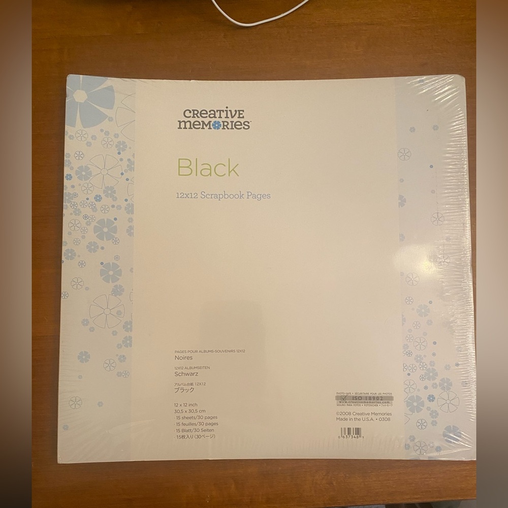 Creative Memories Black 12x12 Pages